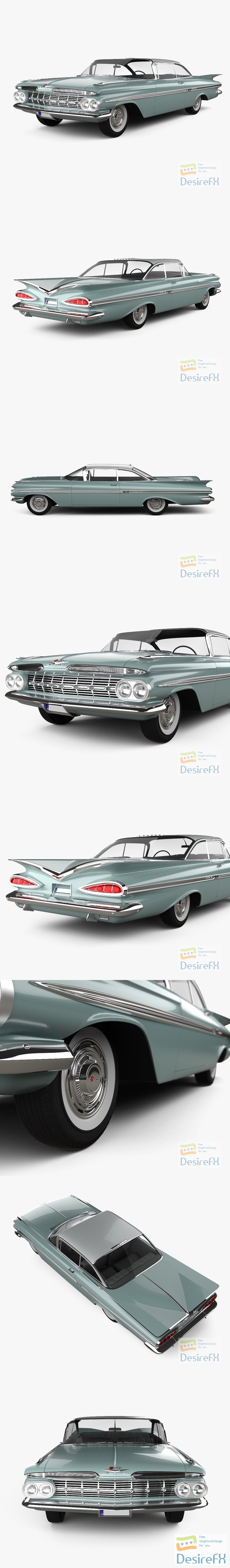 Chevrolet Impala Sport Coupe 1962 3D Model