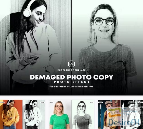 Demaged Photo Copy Effect - T3V7LUE