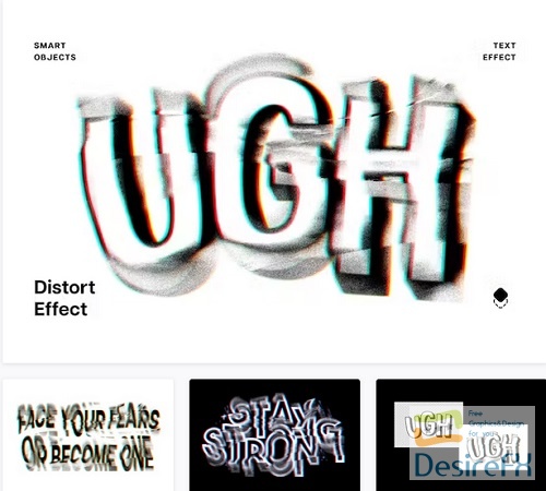 Displacement Glitches Text Effect - 91904876