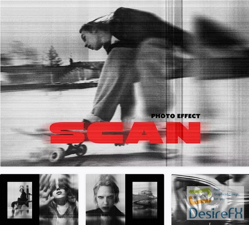 Distorted Scanner Photo Effect - 91930672