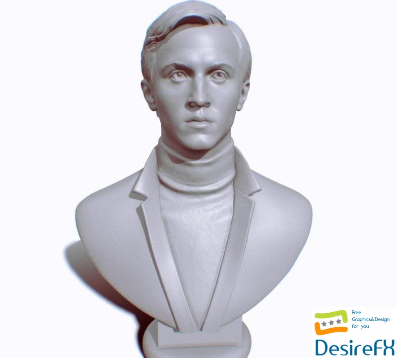 Draco Malfoy Bust - 3D Print