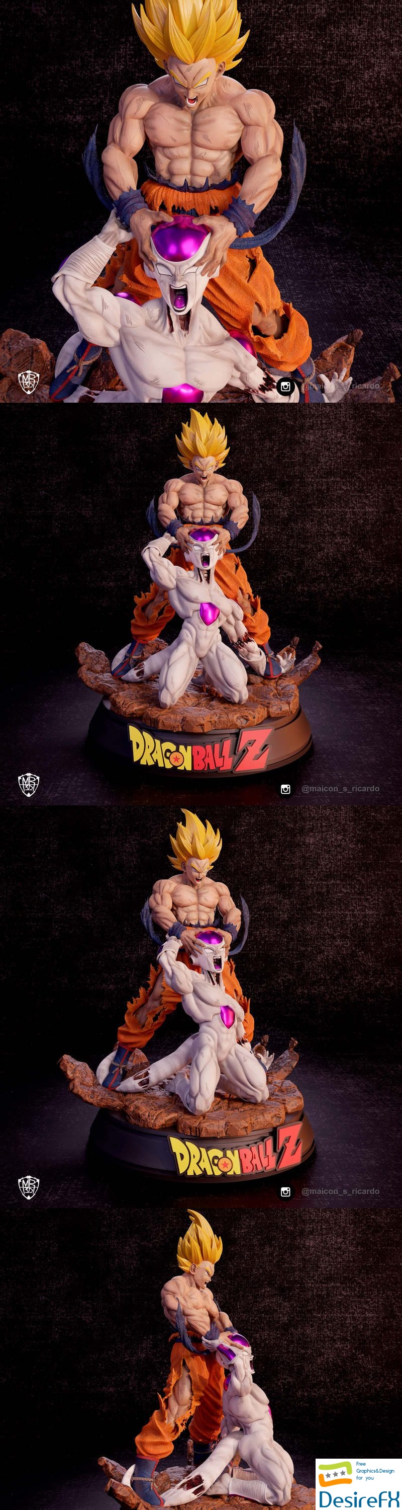 Dragon Ball Z - Goku vs Frieza - 3D Print