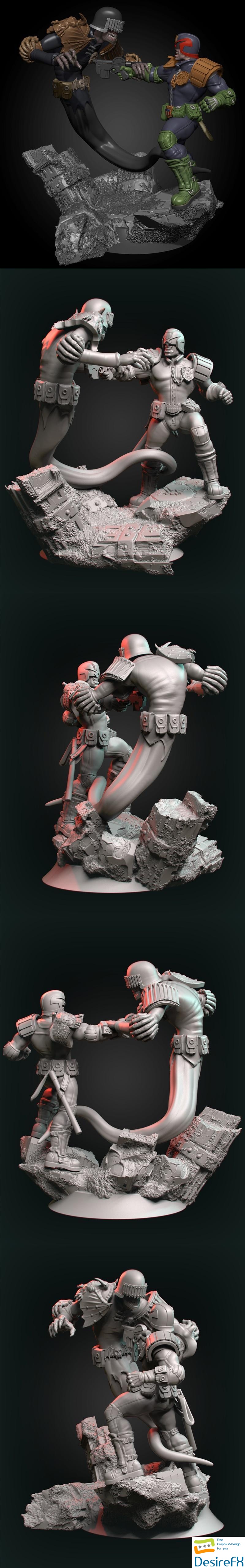 Dredd Vs Death 3D Print