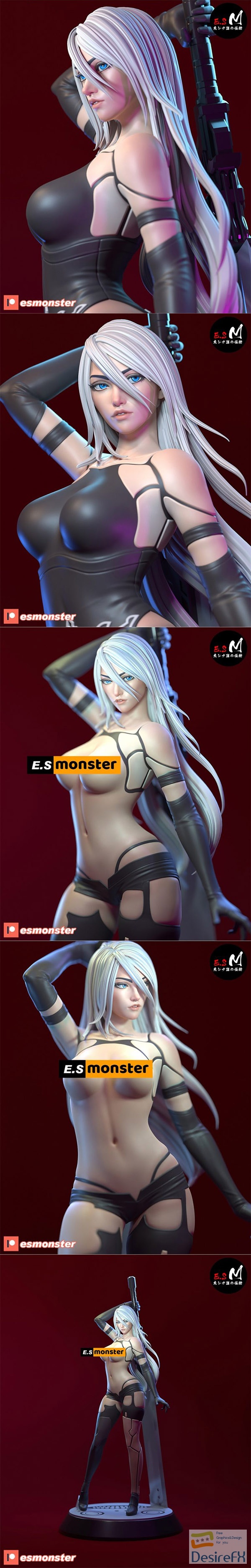 E.S Monster – A2 – 3D Print