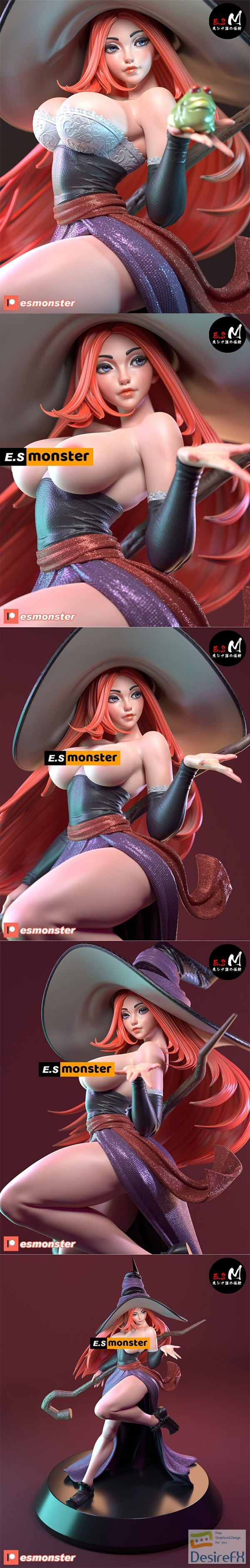 E.S Monster – Sorceress – 3D Print