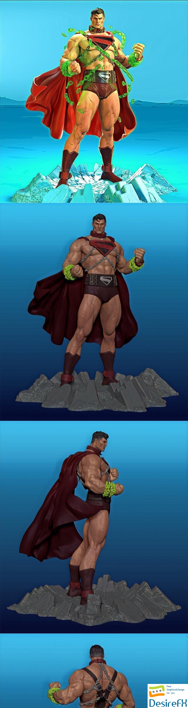 Gladiator Superman 3D Print
