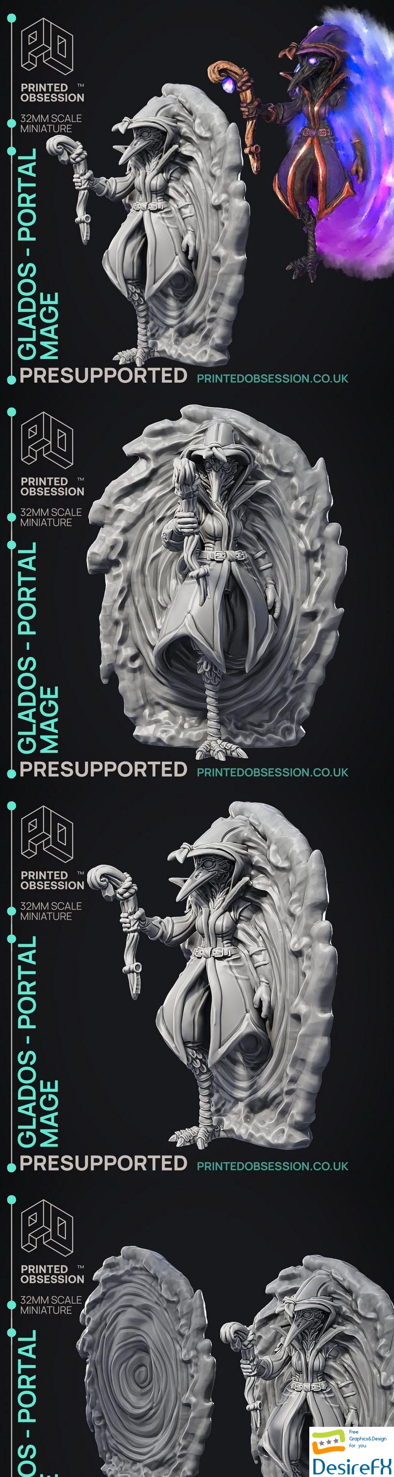 Glados - Portal Mage - 3D Print