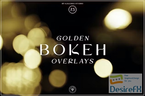 Golden Bokeh Overlays - FKCRS7U