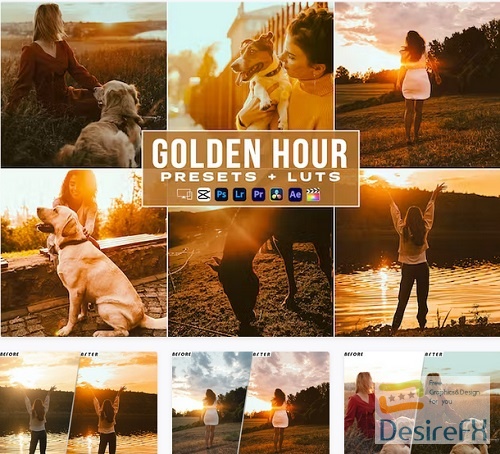Golden Hour Video Luts Presets Mobile & Desctop - ZW3DBY3