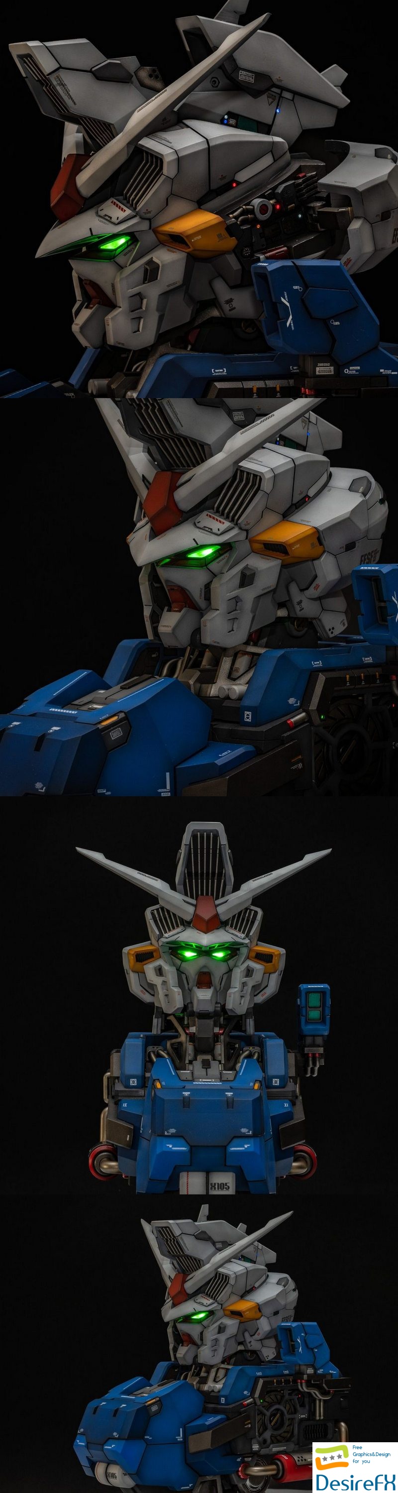 Gundam Bust - 3D Print