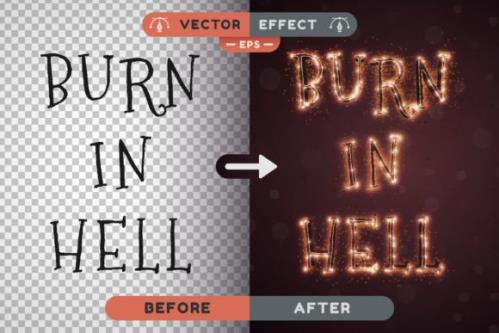 Hell Sparkle - Editable Text Effect - 10200987