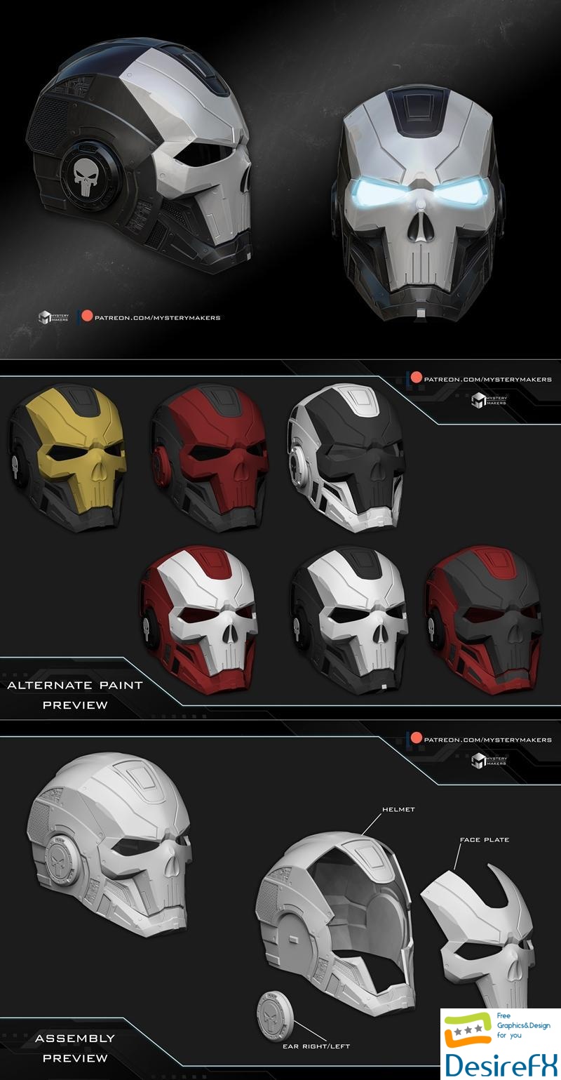 Iron Punisher helmet 3D Print