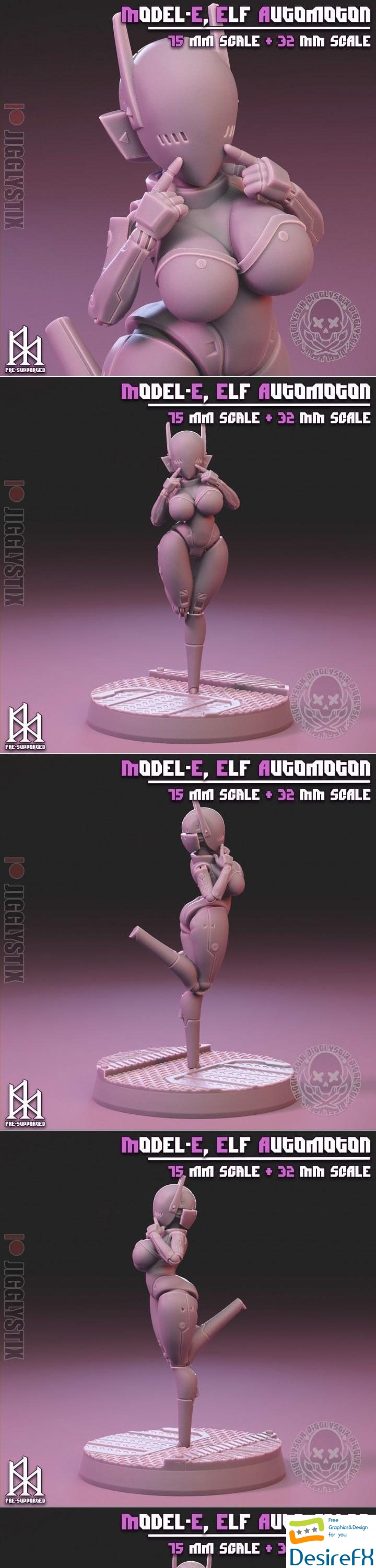 Jigglystix - Elf Automoton 3D Print
