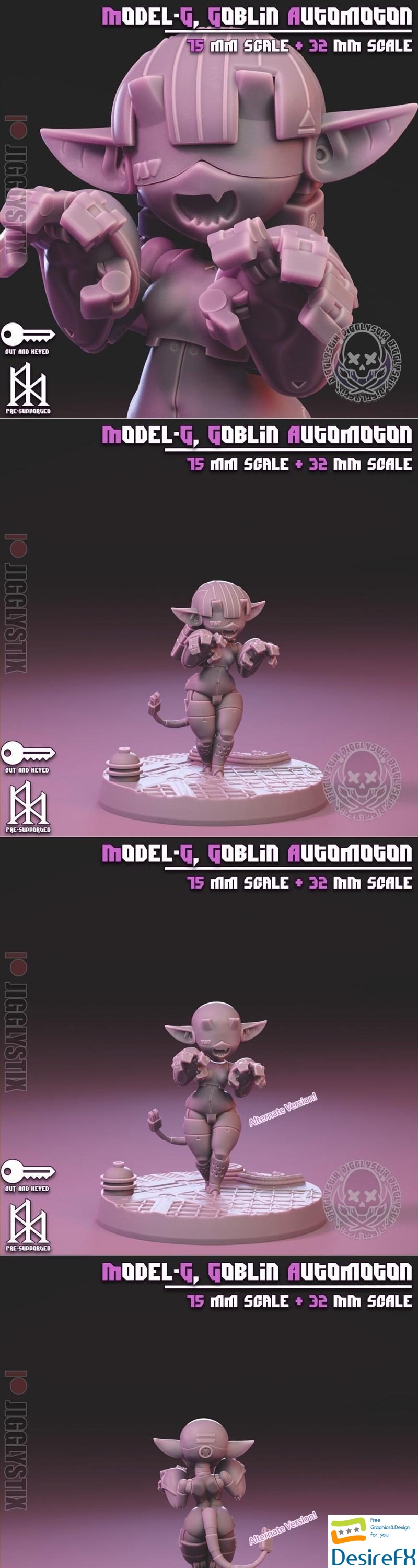 Jigglystix - Goblin Automoton 3D Print