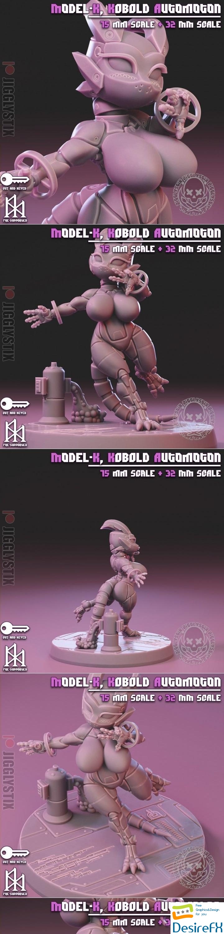 Jigglystix - Kobold Automoton 3D Print