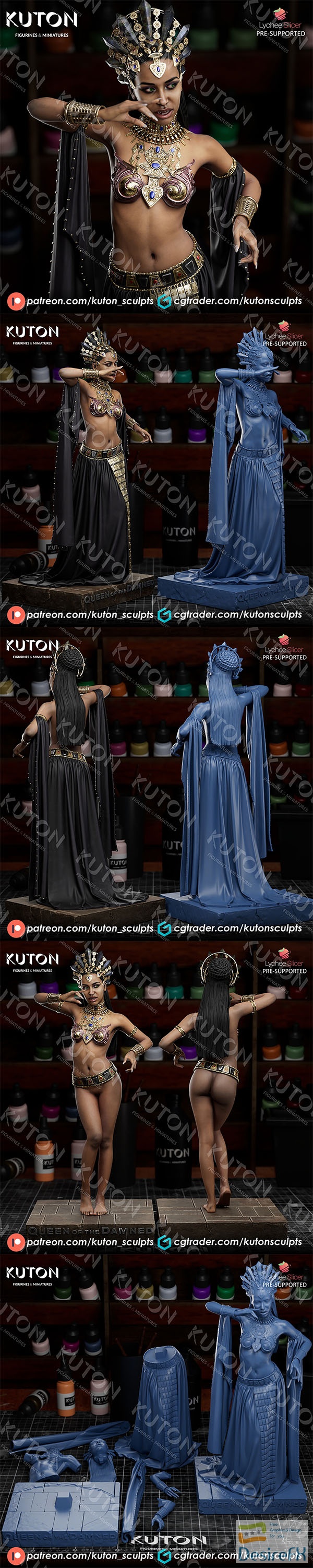 Kuton Figurines – Queen Akasha – 3D Print