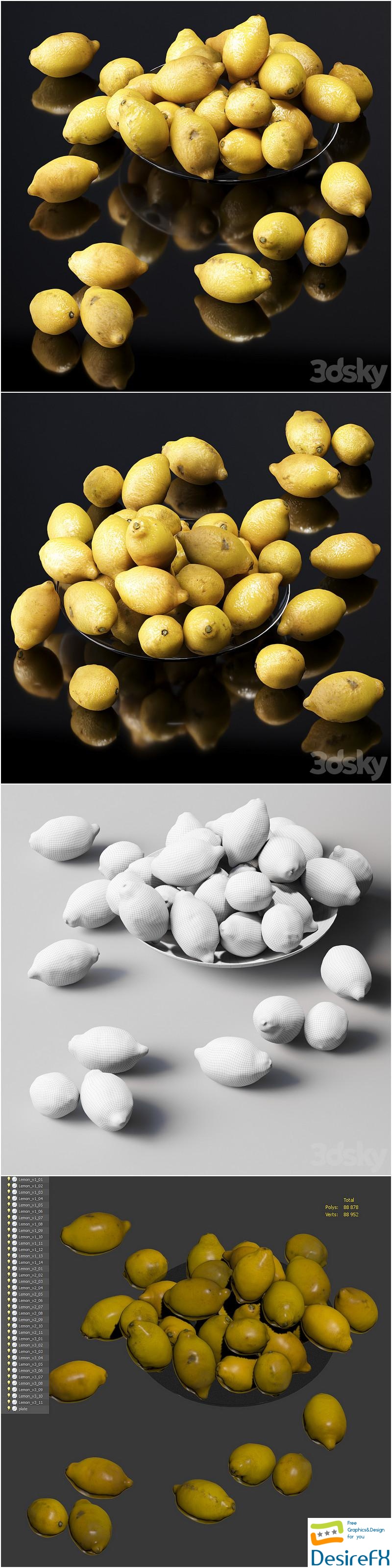 Lemons 3D Model