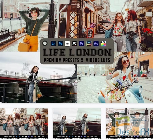Life London Luts Videos & Presets Mobile Desktop - 4JP3QC9