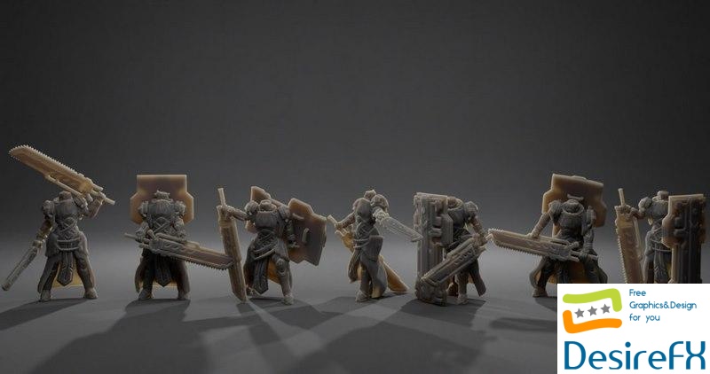 Mad’s Minis Saints Tactical Deployment Defender - 3D Print