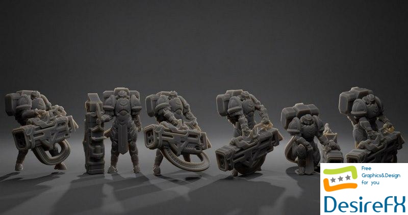 Mad’s Minis Saints Tactical Deployment Heavy Support - 3D Print