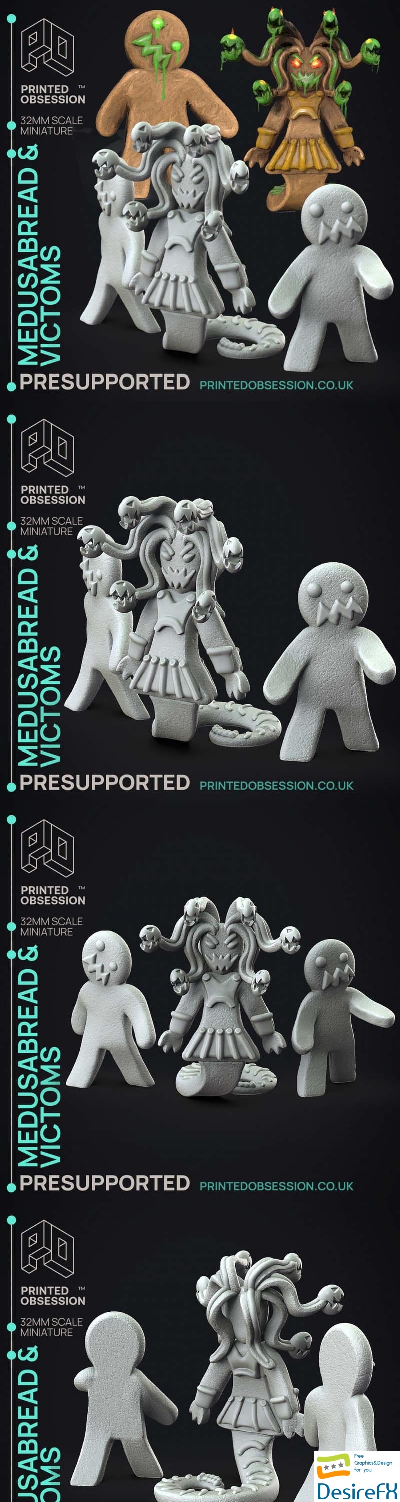 Medusabread & Victoms - 3D Print