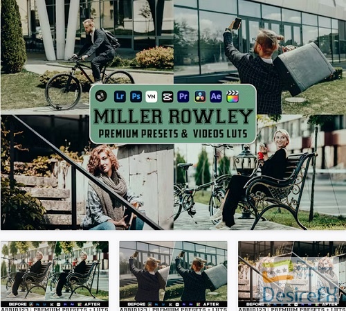Miller Rowley Luts Videos & Presets Mobile Desktop - MUB64D