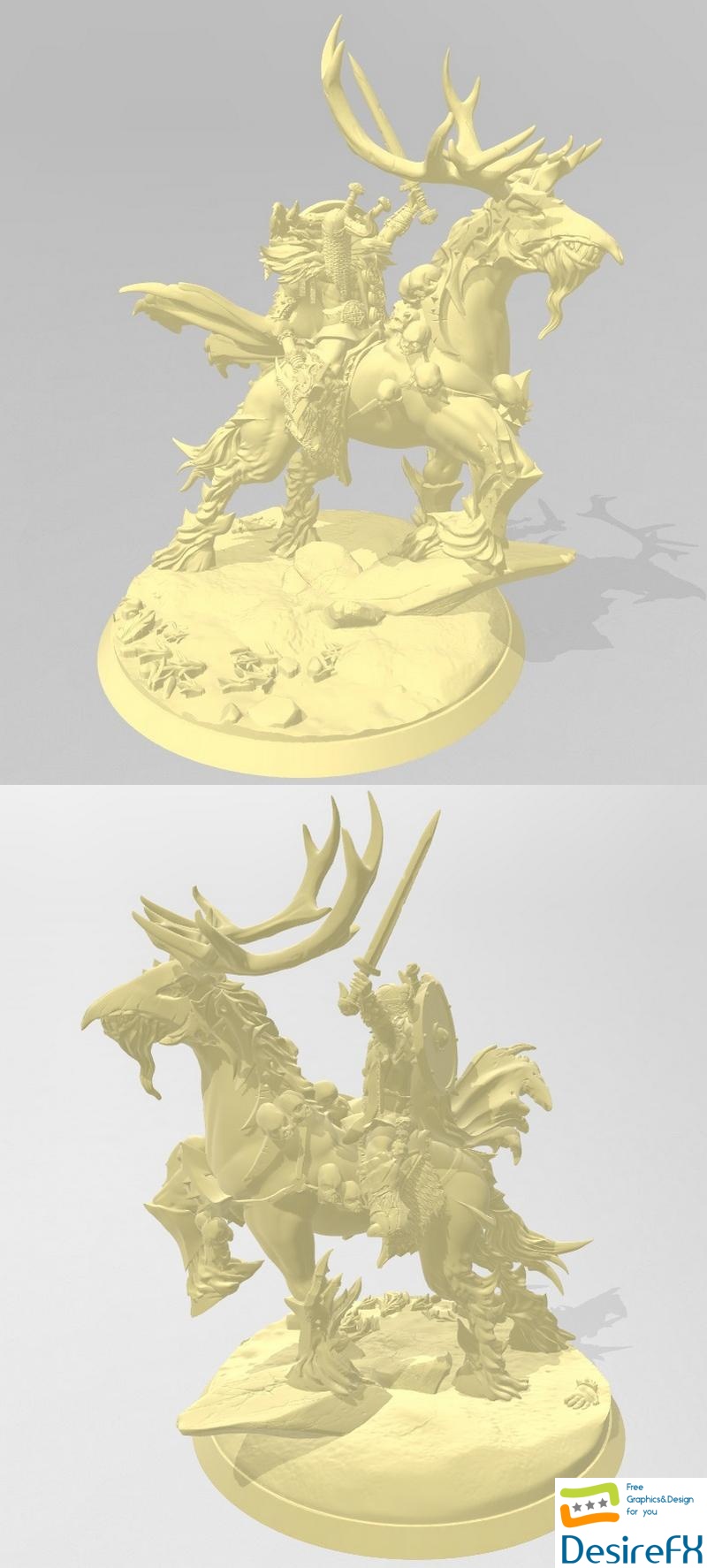 Mounted Einherjar - 3D Print