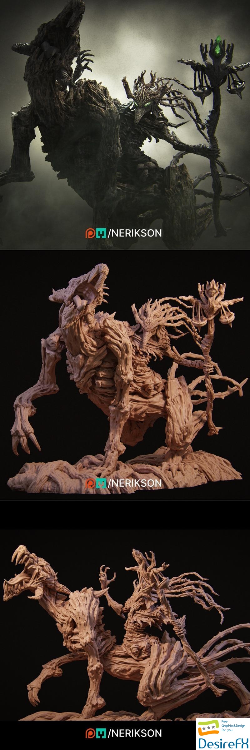 Nerikson - The Four Horseman - Famine 3D Print