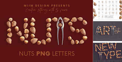Nuts - 3D Lettering - 7546582