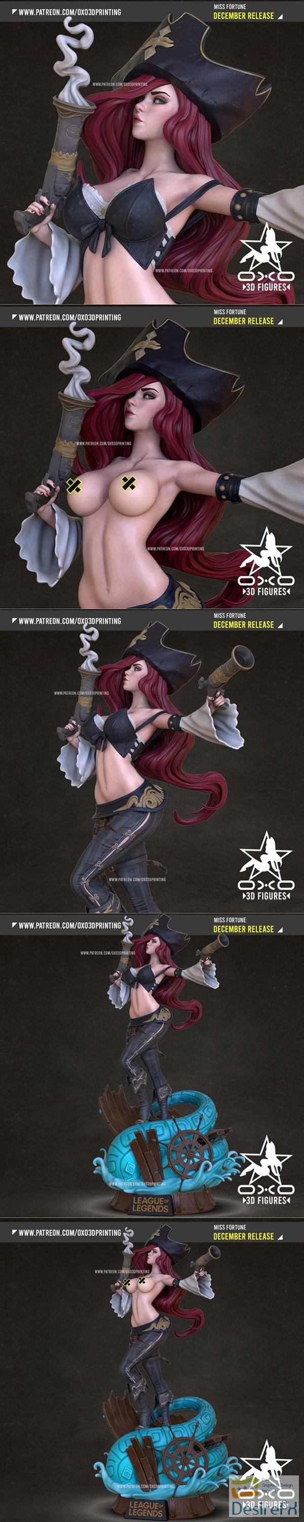 OXO3D – Miss Fortune – 3D Print