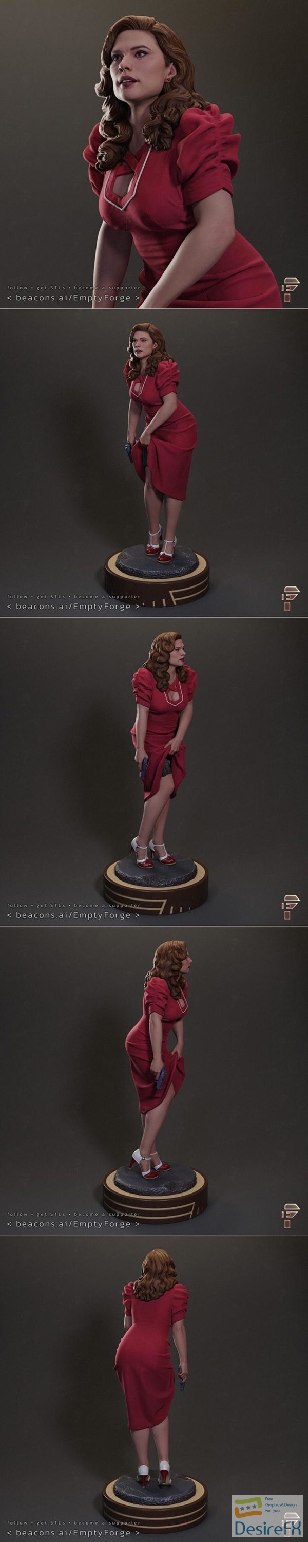 Peggy Secret – Agent Carter – 3D Print