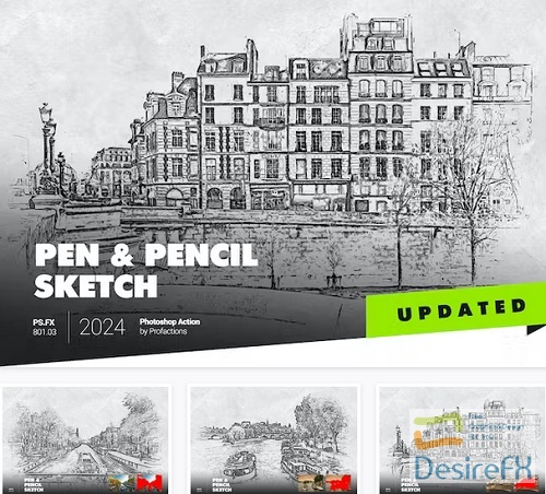 Pen & Pencil Sketch Photoshop Action - 7NL8A9C