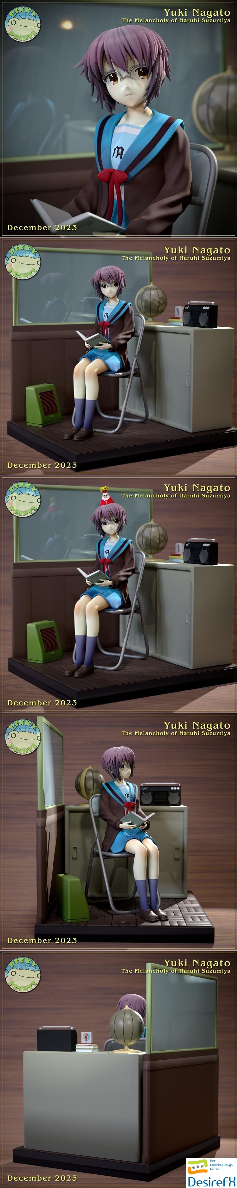 Pikitty - Yuki Nagato 3D Print