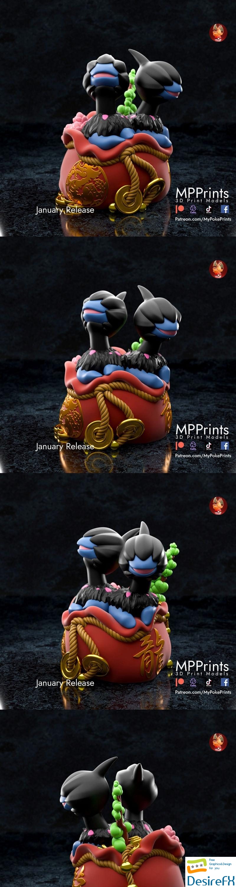 Pokemon - Deino - 3D Print