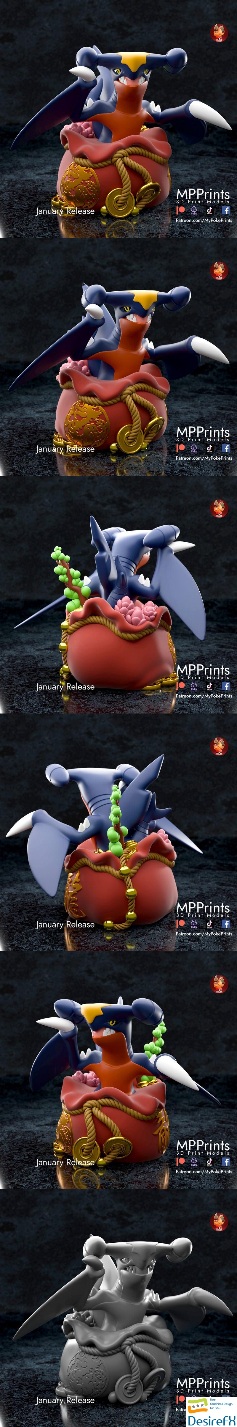 Pokemon - Garchomp - 3D Print
