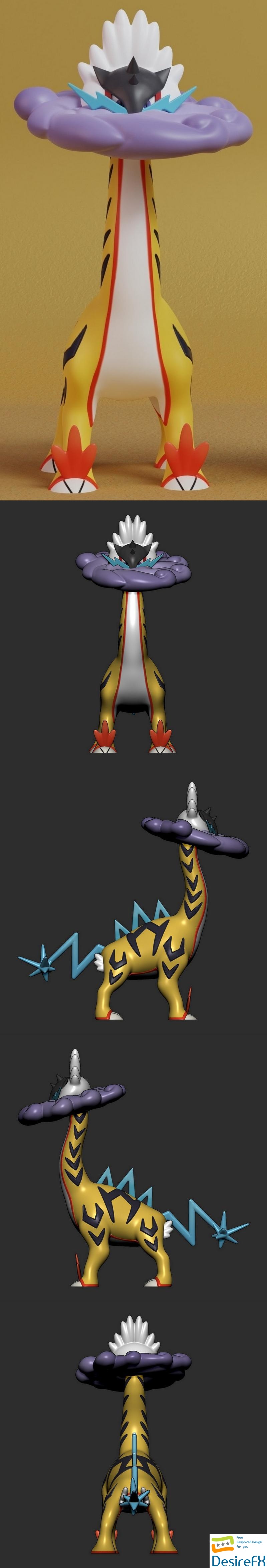 Pokemon - Raging Bolt Pose 1 - 3D Print