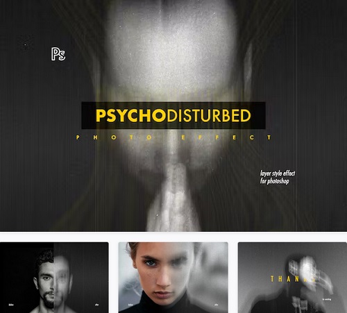 Psycho Disturbed Portrait Photo Effect - 53HLE2D