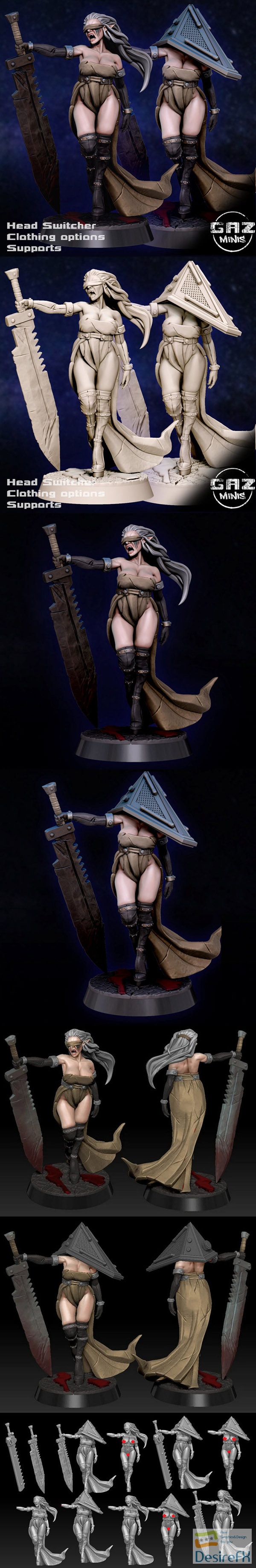 Pyramid Head and Repented – 3D Print