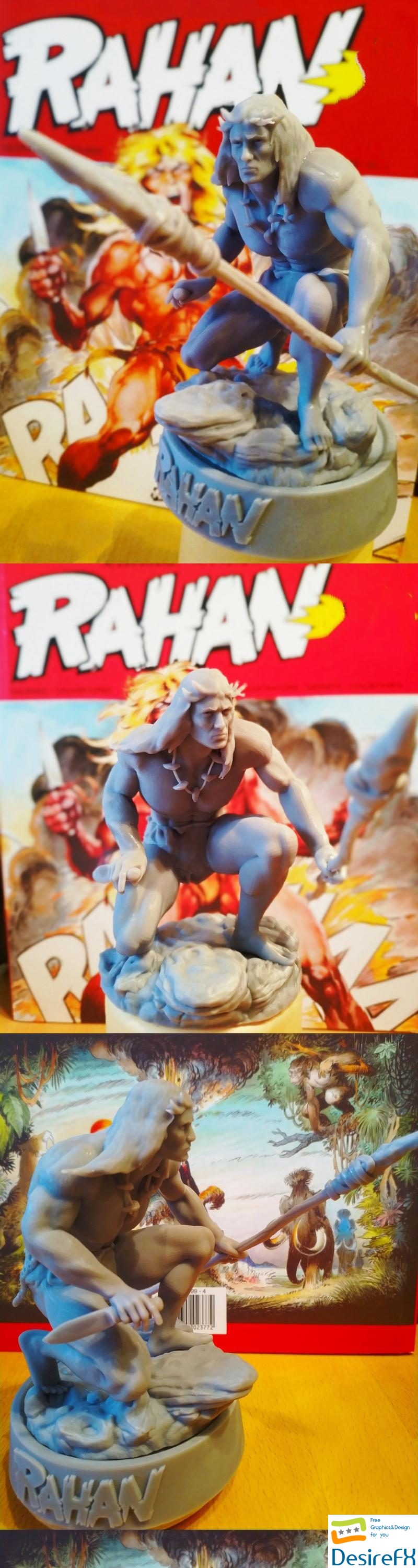 Rahan Prehistoric Warrior - 3D Print