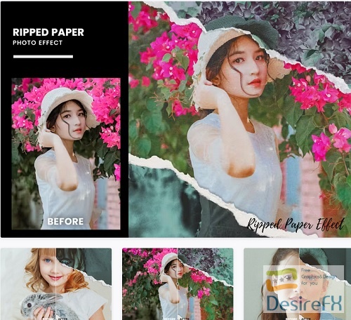 Ripped Paper Photo Effect - 394RSHF