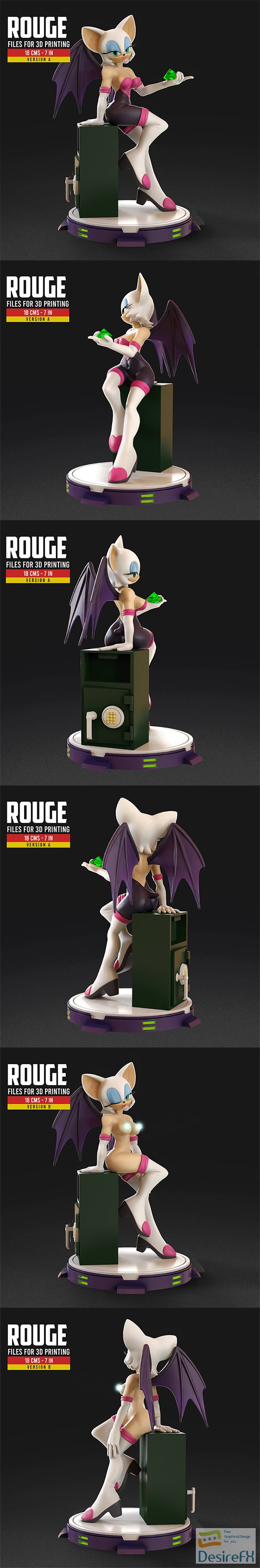 Rouge The Bat – Sonic – 3D Print