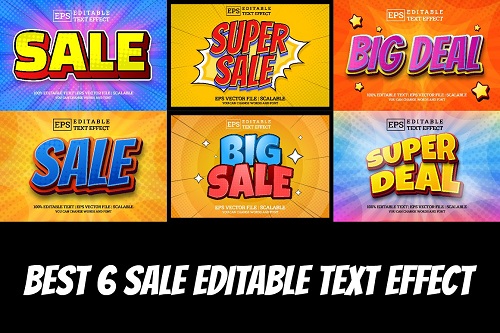 Sale text style Effect - 10856782