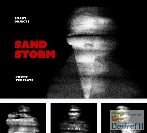 Sandstorm Distort Photo Effect - 92000253