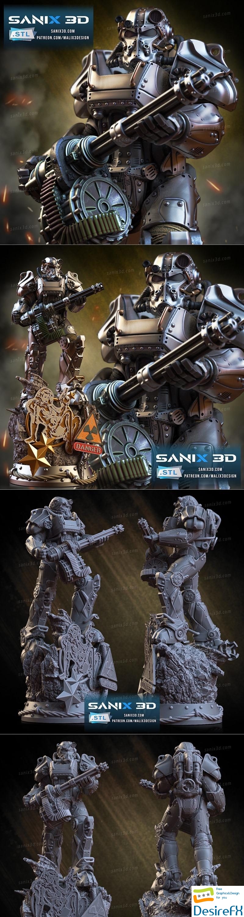 Sanix - Fallout (T60) 3D Print