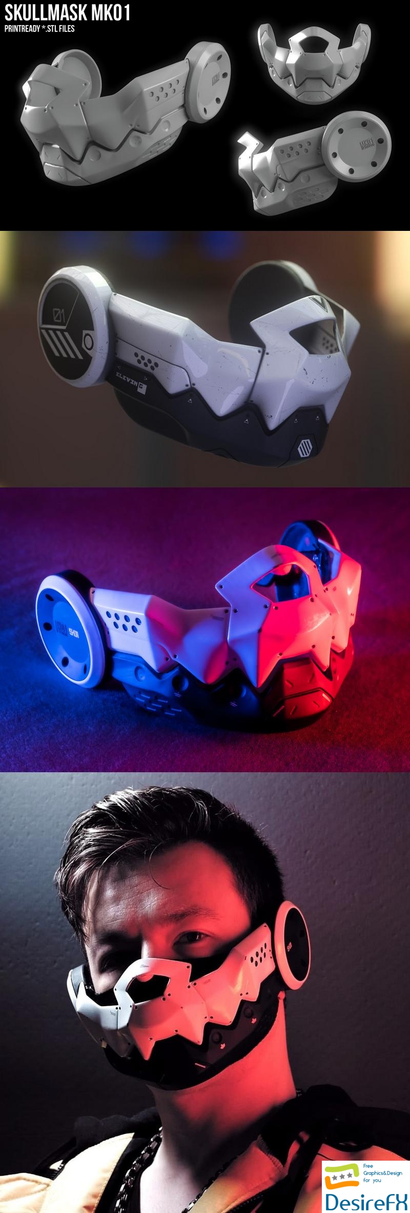 Skull Mask MK01 - 3D Print
