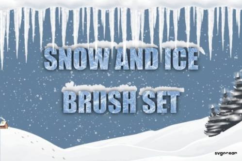 Snow and Ice Procreate Brushes - 2166718