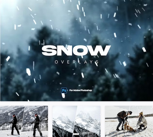 Snow - Realistic Overlays for Photoshop - NPB73S4