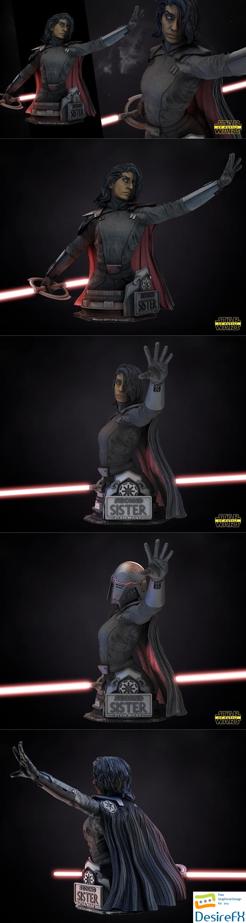 Star Wars - Second Sistes Bust 3D Print
