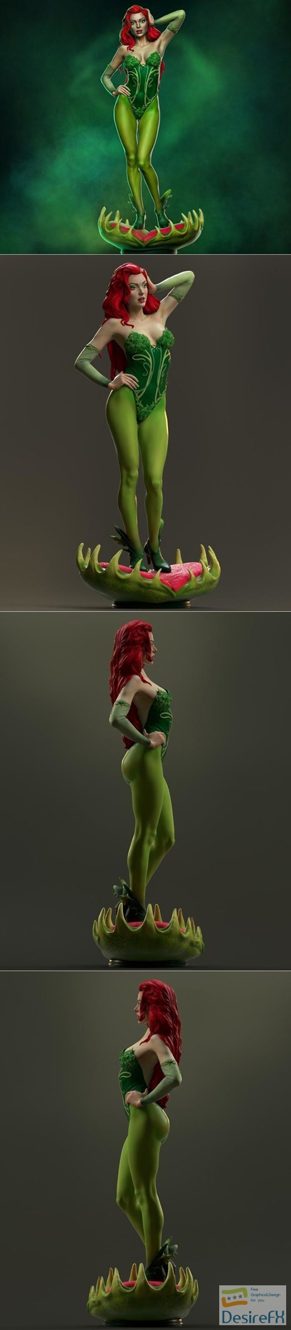 Stepanov Sculpts – Poison Ivy – 3D Print