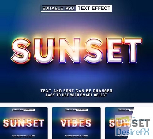 Sunset Editable Text Effect - 4LAVCF8